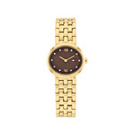 Montre TOMMY HILFIGER moira femme bracelet acier inoxydable doré jaune - vue 1