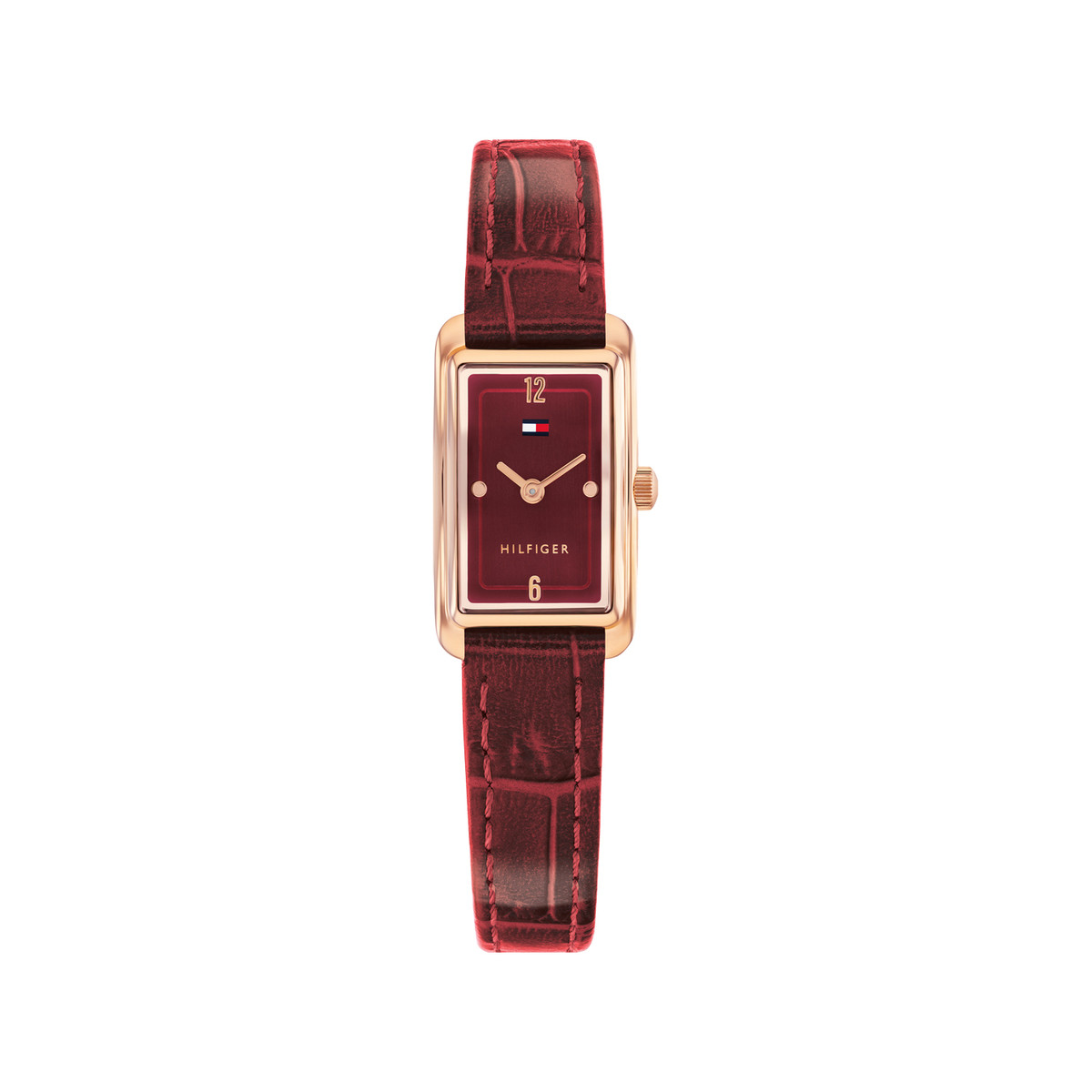TOMMY HILFIGER Madison women's watch with red leather strap