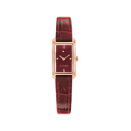 Montre TOMMY HILFIGER madison femme bracelet cuir rouge