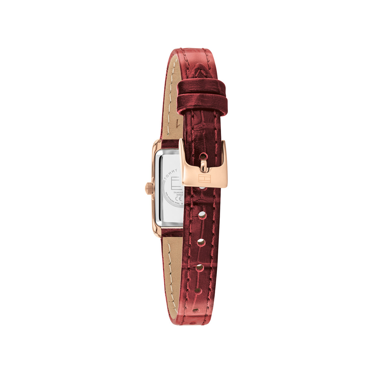 TOMMY HILFIGER Madison women's watch with red leather strap - view 3