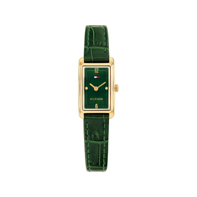 Montre TOMMY HILFIGER madison femme bracelet cuir vert - vue 1