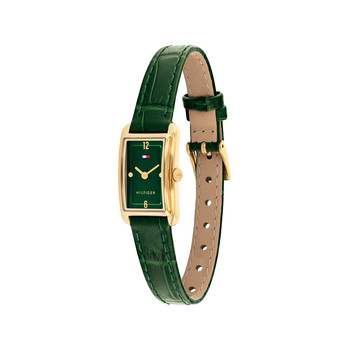 TOMMY HILFIGER Madison women's watch with green leather strap