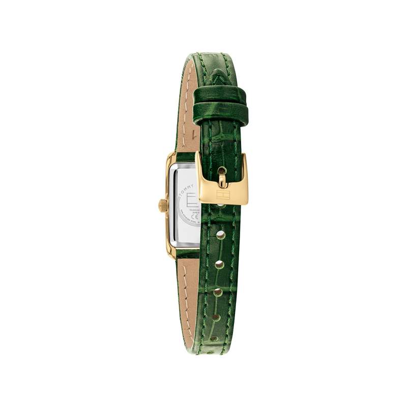 Montre TOMMY HILFIGER madison femme bracelet cuir vert - vue 3