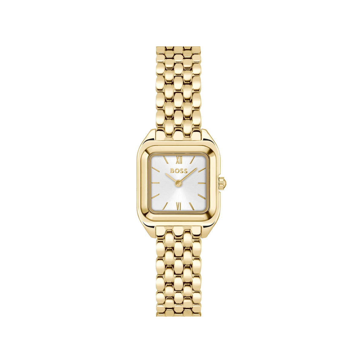 Montre BOSS modern classic femme bracelet acier inoxydable doré jaune