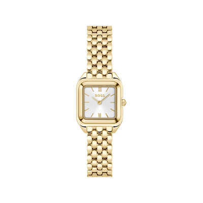 Montre BOSS modern classic femme bracelet acier inoxydable doré jaune - vue 1