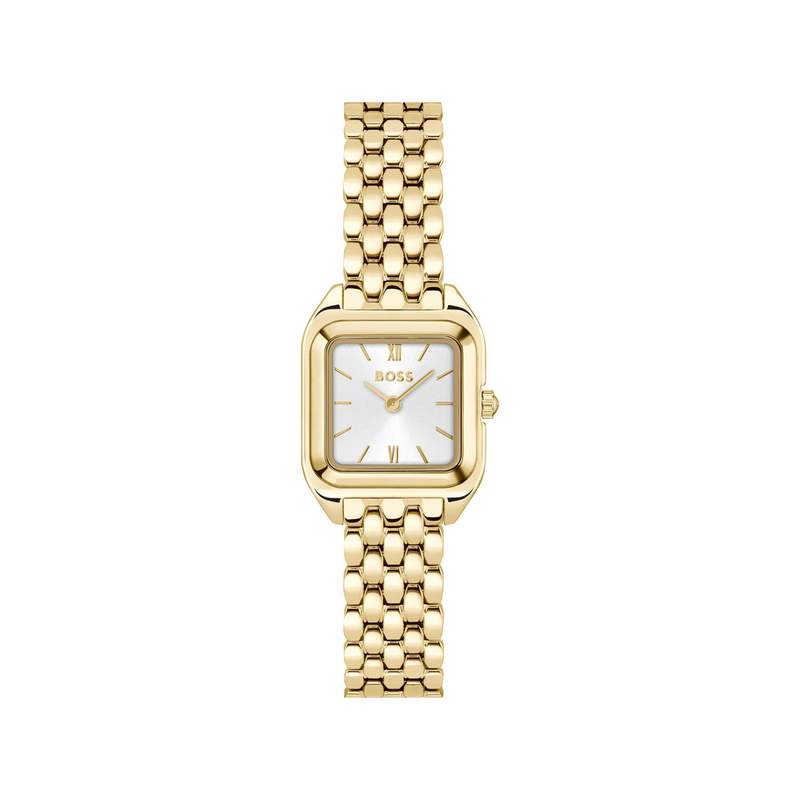 Montre BOSS modern classic femme bracelet acier inoxydable doré jaune - vue 1