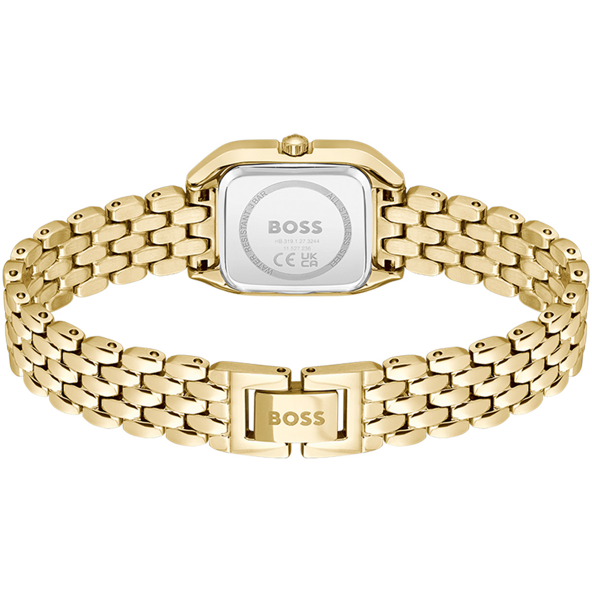 Montre BOSS modern classic femme bracelet acier inoxydable doré jaune - vue 3
