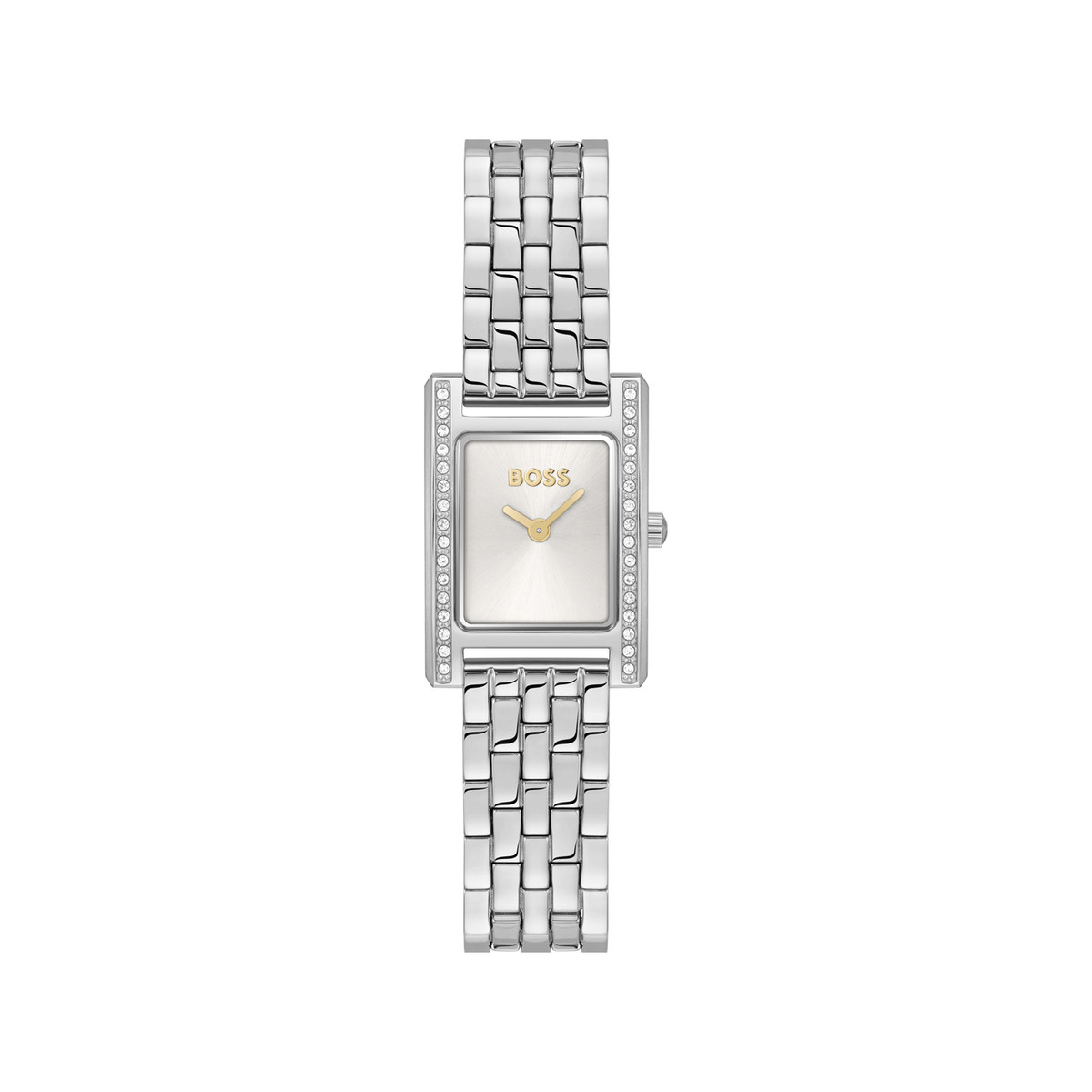 BOSS modern classic dameshorloge met roestvrijstalen armband in grijs