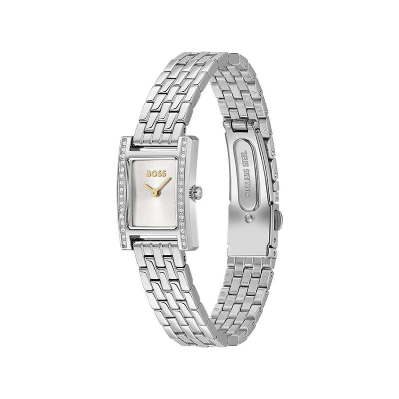 Montre BOSS modern classic femme bracelet acier inoxydable gris - vue 2