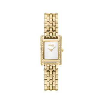Montre BOSS modern classic femme bracelet acier inoxydable doré jaune
