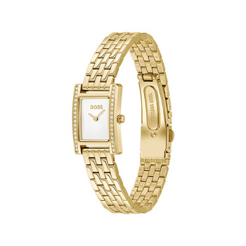 Montre BOSS modern classic femme bracelet acier inoxydable doré jaune