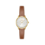 Montre BOSS modern classic femme bracelet cuir marron clair - vue 1