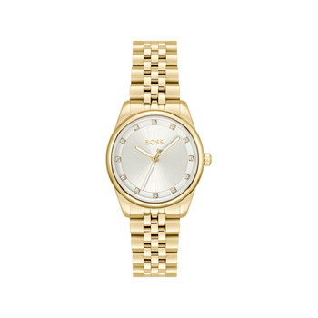 Montre BOSS modern classic femme bracelet acier inoxydable doré jaune