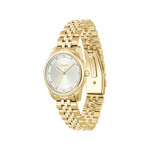 Montre BOSS modern classic femme bracelet acier inoxydable doré jaune - vue 2
