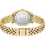 Montre BOSS modern classic femme bracelet acier inoxydable doré jaune - vue 3