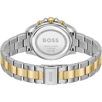 Montre BOSS sport lux femme bracelet acier inoxydable bicolore jaune