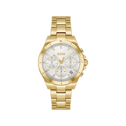 BOSS sport lux ladies' watch gold stainless steel bracelet