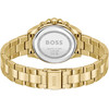 BOSS sport luxury women's watch with yellow gold stainless steel bracelet - view V3