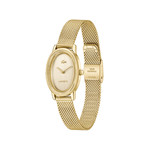 Montre LACOSTE parisienne femme bracelet acier inoxydable doré jaune - vue 2