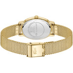 Montre LACOSTE parisienne femme bracelet acier inoxydable doré jaune - vue 3