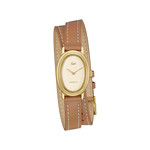 Montre LACOSTE parisienne femme bracelet cuir marron - vue 1