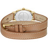 Montre LACOSTE parisienne femme bracelet cuir marron - vue V3