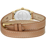 Montre LACOSTE parisienne femme bracelet cuir marron - vue 3