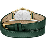 Montre LACOSTE parisienne femme bracelet cuir vert - vue 3