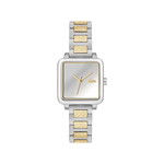 Montre LACOSTE.12.12 leap femme bracelet acier inoxydable bicolore jaune - vue 1