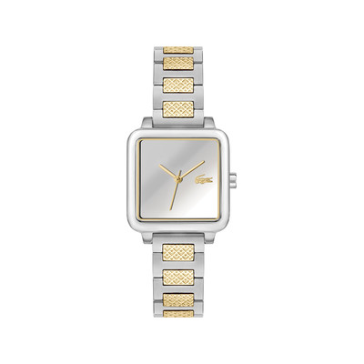 Montre LACOSTE.12.12 leap femme bracelet acier inoxydable bicolore jaune - vue 1