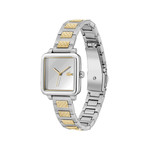 Montre LACOSTE.12.12 leap femme bracelet acier inoxydable bicolore jaune - vue 2
