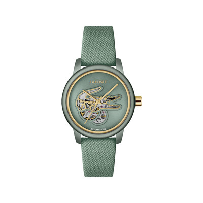 Montre LACOSTE.12.12 automatique femme automatique, bracelet cuir vert