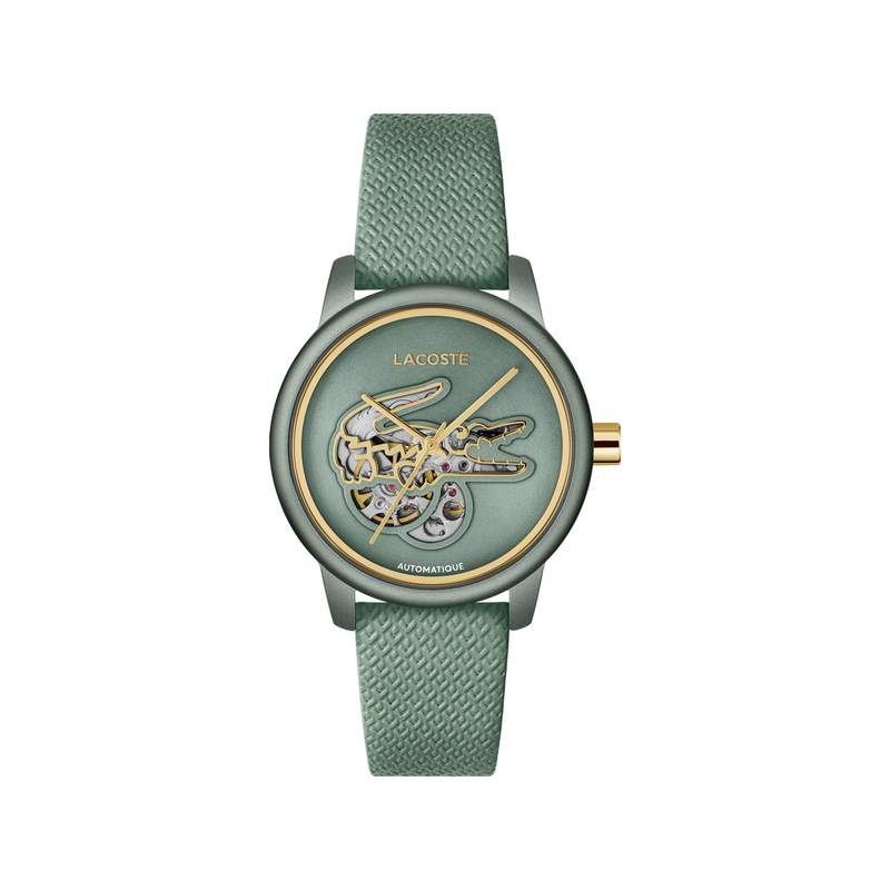 Montre LACOSTE.12.12 automatique femme automatique, bracelet cuir vert - vue 1
