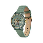 Montre LACOSTE.12.12 automatique femme automatique, bracelet cuir vert - vue 2