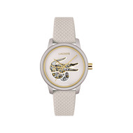 Montre LACOSTE LACOSTE.12.12 automatique femme automatique, bracelet cuir blanc