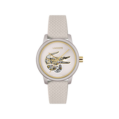 Montre LACOSTE.12.12 automatique femme automatique, bracelet cuir blanc - vue 1