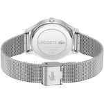 Montre LACOSTE crocodelle femme bracelet acier inoxydable gris - vue 3
