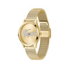 Montre LACOSTE crocodelle femme bracelet acier inoxydable doré jaune - vue V2