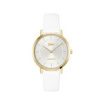Montre LACOSTE crocorigin femme bracelet silicone blanc - vue 1