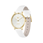 Montre LACOSTE crocorigin femme bracelet silicone blanc - vue 2