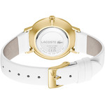 Montre LACOSTE crocorigin femme bracelet silicone blanc - vue 3