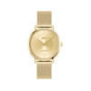 Montre LACOSTE crocorigin femme bracelet acier inoxydable doré jaune - vue V1