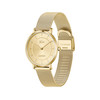 Montre LACOSTE crocorigin femme bracelet acier inoxydable doré jaune - vue V2