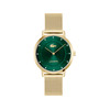 Montre LACOSTE crocorigin femme bracelet acier inoxydable doré jaune - vue V1