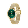 Montre LACOSTE crocorigin femme bracelet acier inoxydable doré jaune - vue V2