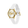 Montre LACOSTE crocodelle femme bracelet silicone blanc - vue V2