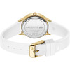 Montre LACOSTE crocodelle femme bracelet silicone blanc - vue V3