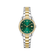 Montre LACOSTE LACOSTE parisienne femme bracelet acier inoxydable bicolore jaune