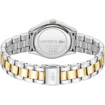 Montre LACOSTE parisienne femme bracelet acier inoxydable bicolore jaune - vue 3