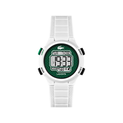 Montre LACOSTE lc33 enfant bracelet silicone blanc